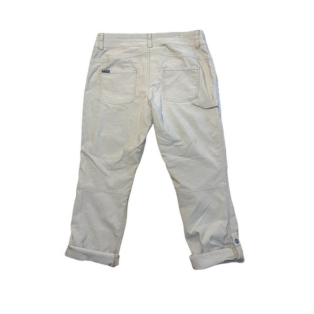 Columbia Women's Adjustable Roll Up Length Hiking Outdoor khaki Pants size 6
